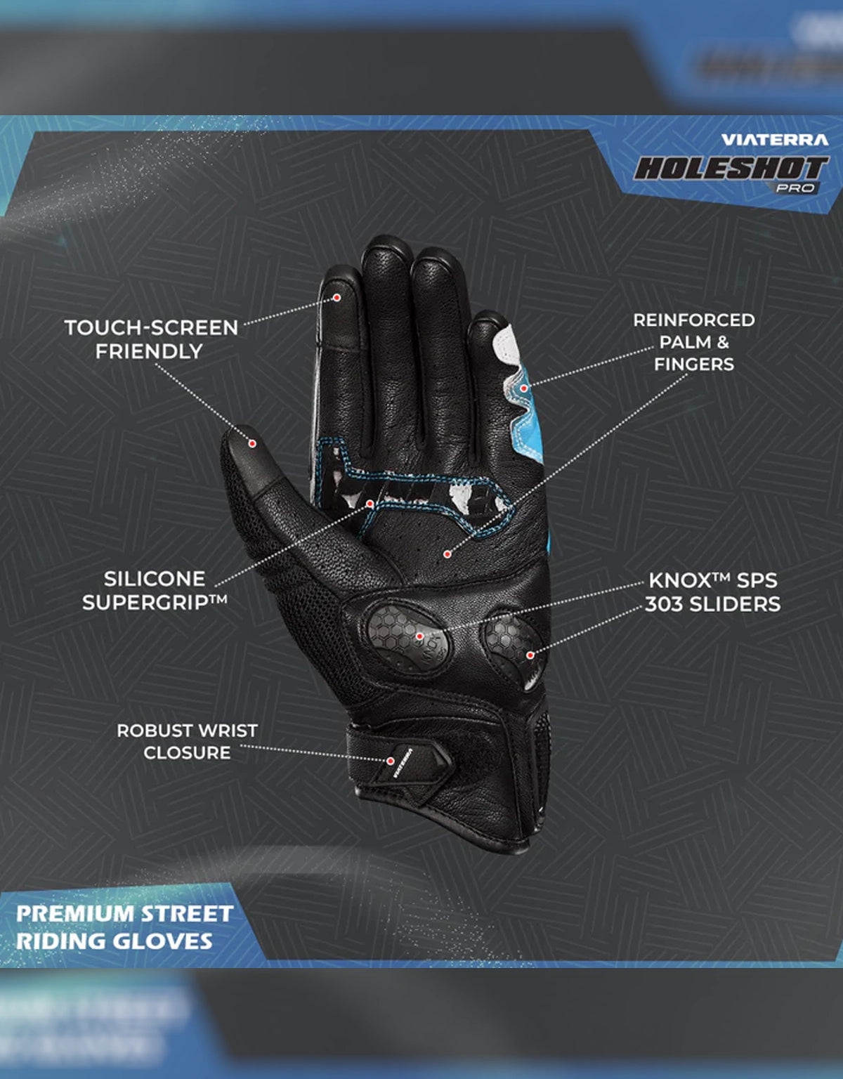 Viaterra Holeshot Pro Riding Gloves