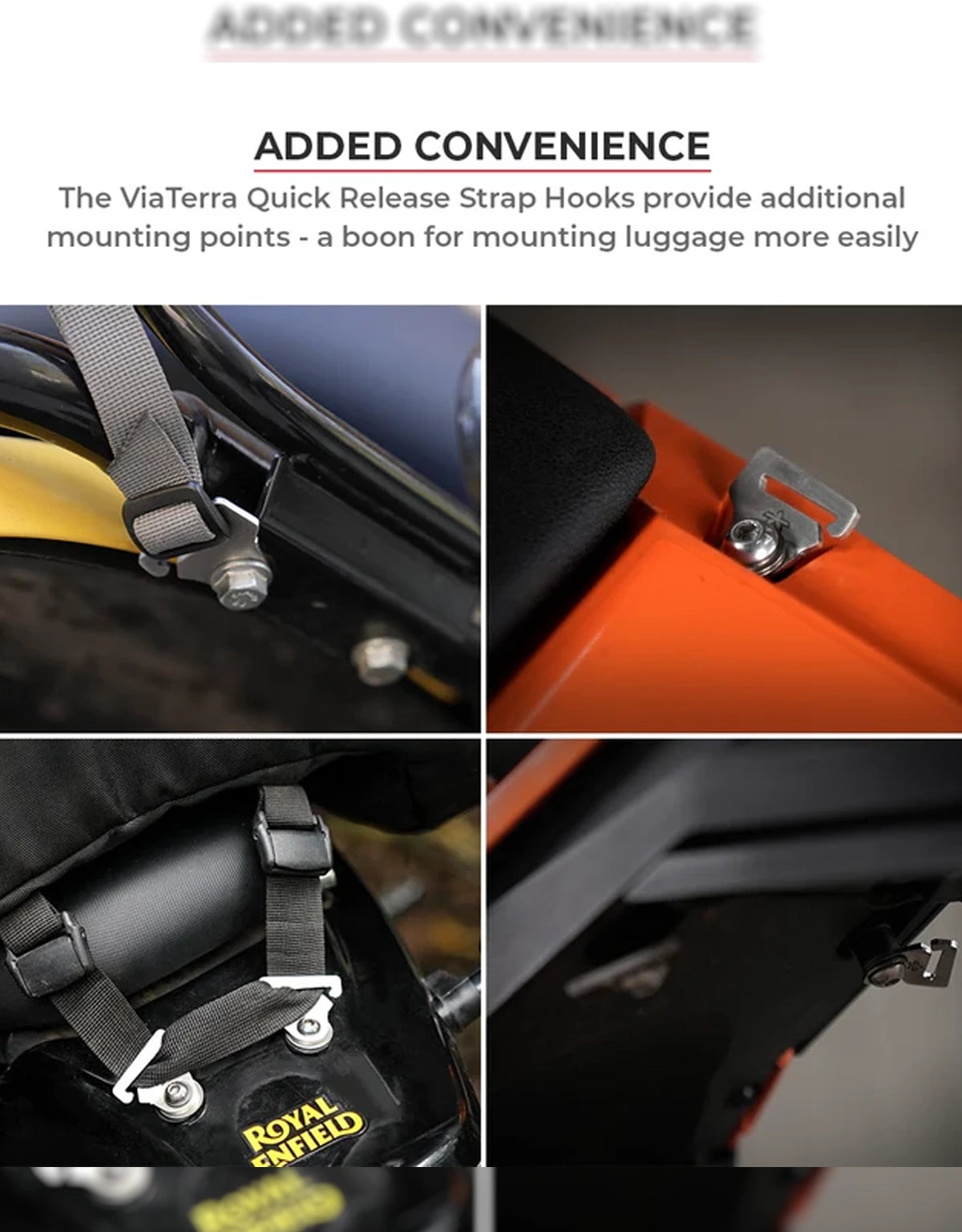 Viaterra Quick Release Strap Hooks