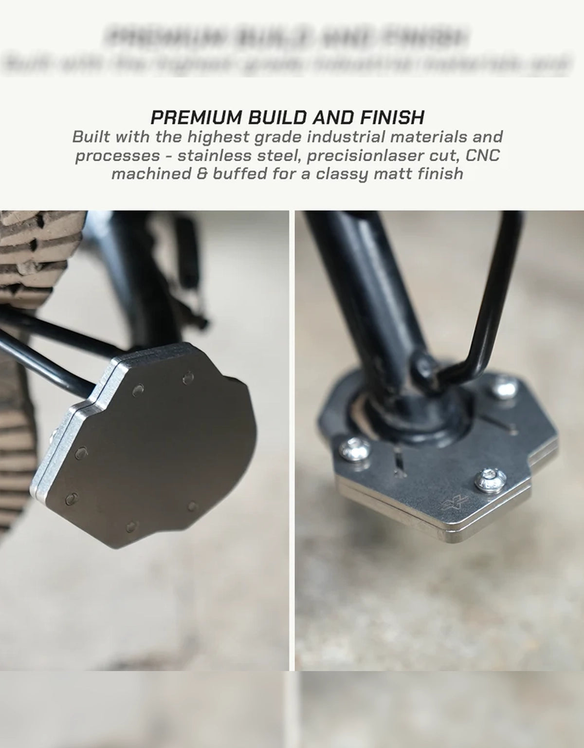 Viaterra TVS Apache RTX300 Sidestand Shoe