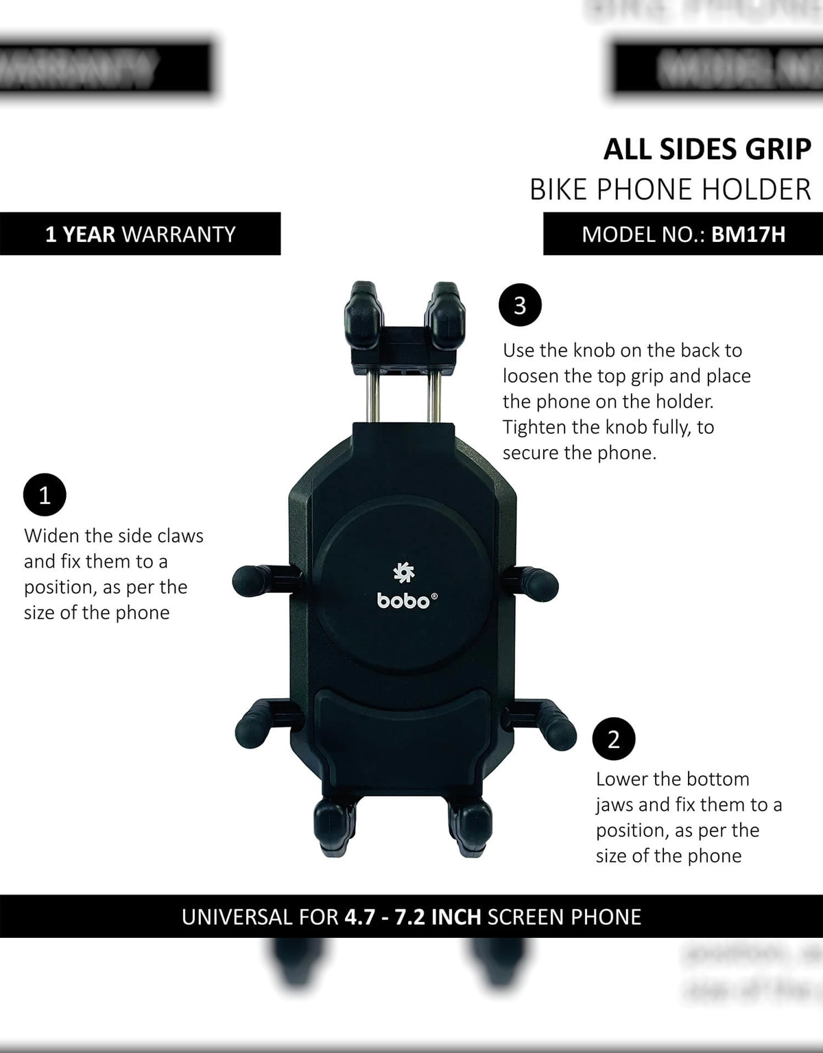 Bobo BM17H Pro Phone Mount