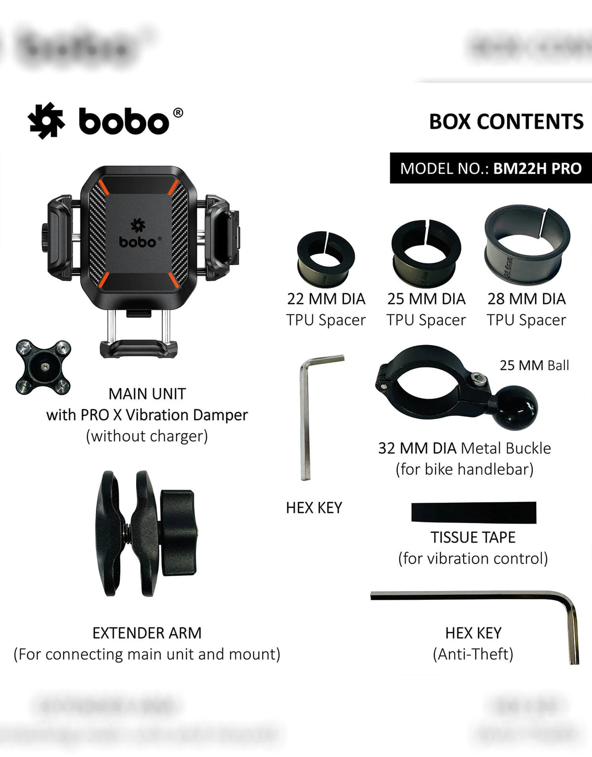 Bobo BM22H Pro Phone Mount