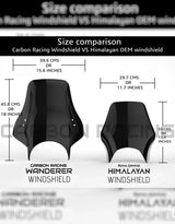 Carbon Racing Royal Enfield Classic/Bullet/Standard350 Windshield