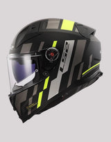 LS2 FF811 VectorII Tron Matt Black HV Yellow Helmet