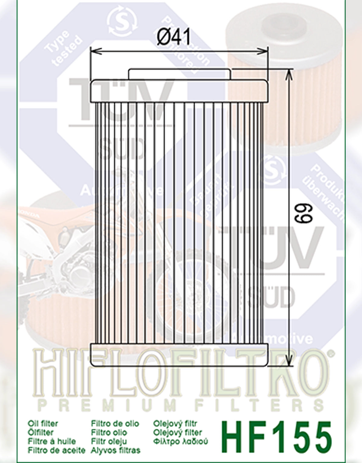 Hiflo Oil Filter HF155