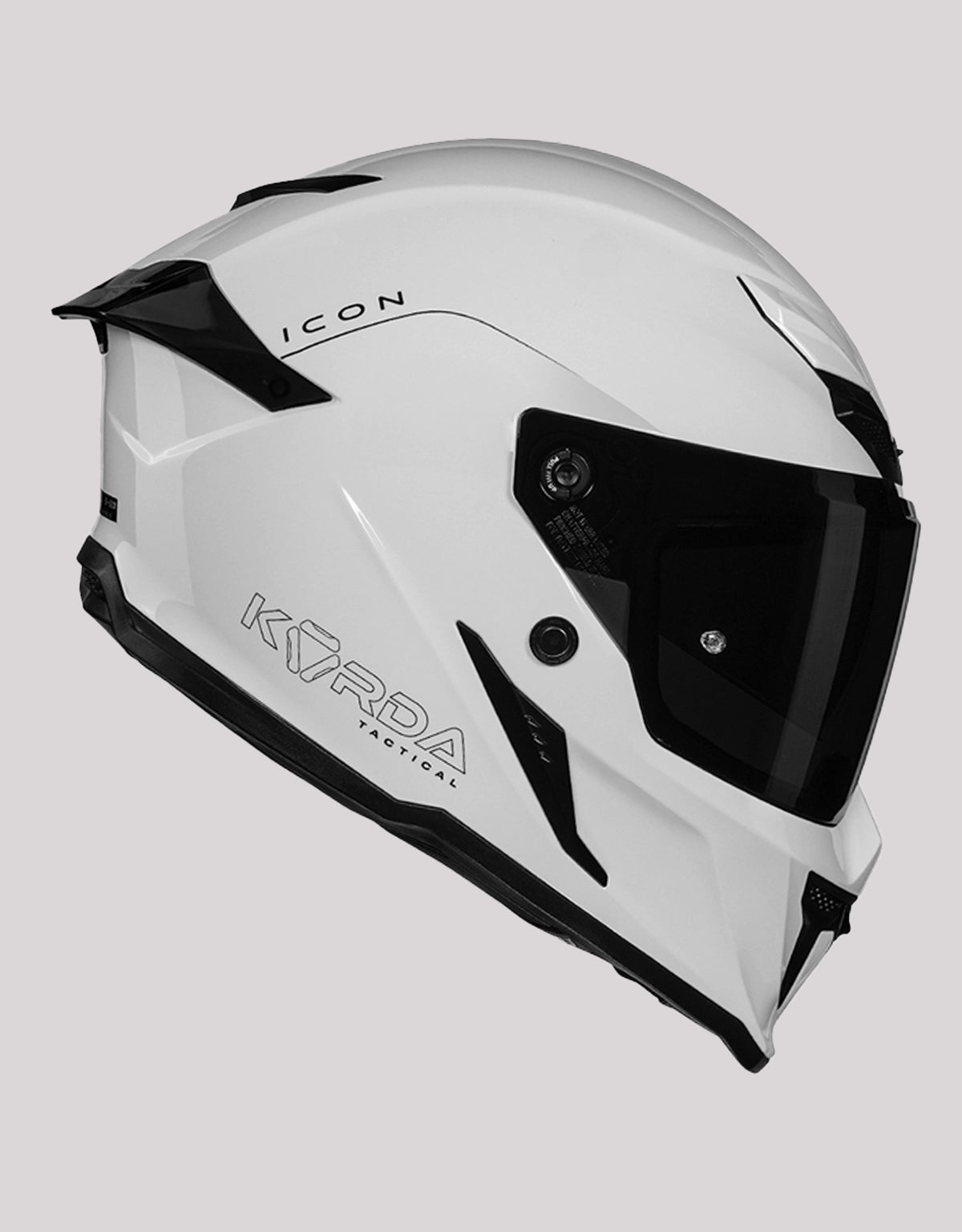 Korda Icon Solid Gloss White Helmet