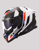 LS2 FF818 StormIII Sporty White Blue Helmet