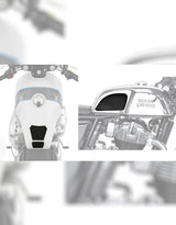 Mototrendz Traction Pads Royal Enfield ContinentalGT 650