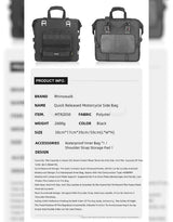 Rhinowalk 25L Pannier Bag (Single)