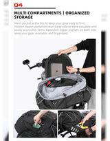 Rhinowalk Expandable Tail Bag 35-50L