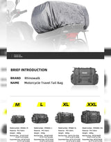 Rhinowalk Tail Bag 40-60L