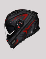 SMK Agnar Tektron BlackRed Helmet