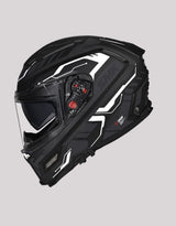 SMK Agnar Tektron BlackWhite Helmet
