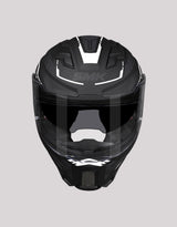 SMK Agnar Tektron BlackWhite Helmet