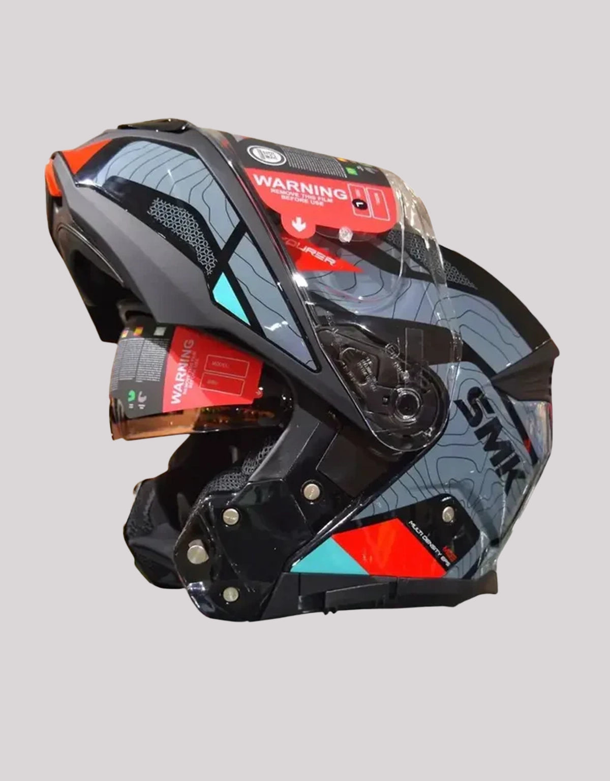 SMK Gullwing Navigator GL263 BlackGreyRed Helmet