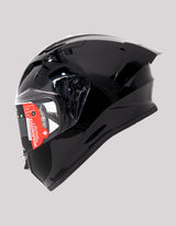 SMK StellarSports SolidBlack Helmet