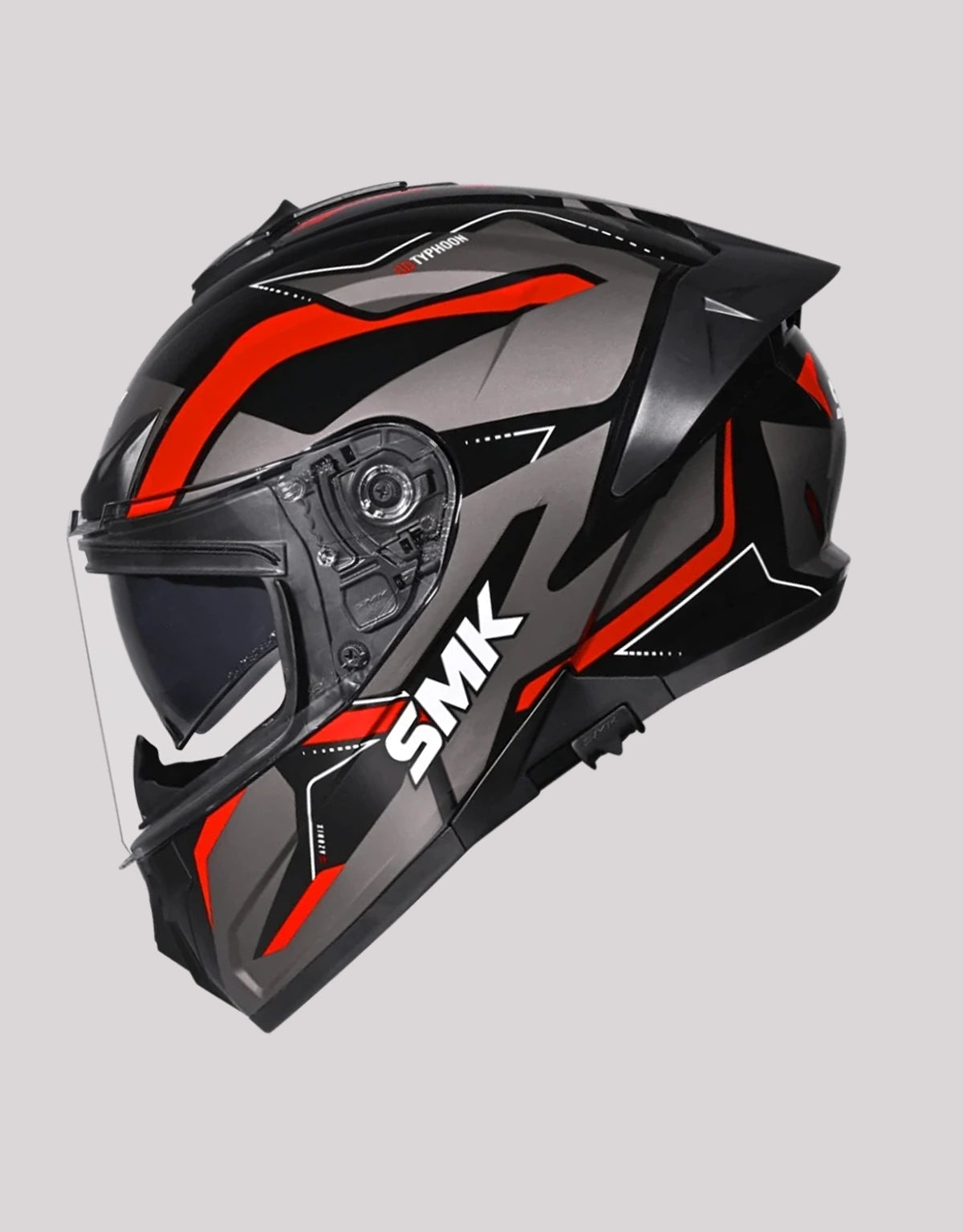SMK Typhoon Azonix GL263 BlackRed Helmet