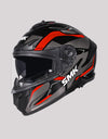 SMK Typhoon Azonix GL263 BlackRed Helmet