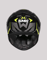 SMK Typhoon Azonix GL264 BlackYellow Helmet