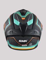 SMK Typhoon RD1 BlackGreenOrange Helmet