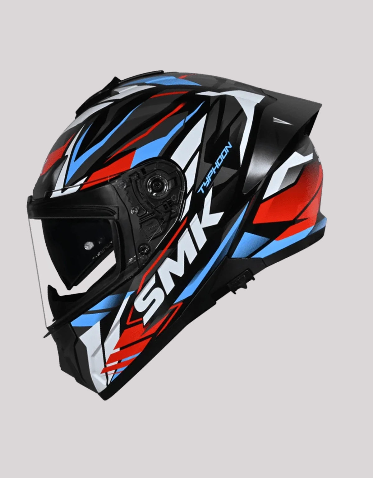 SMK Typhoon Rival GL213 BlackWhiteRed Helmet
