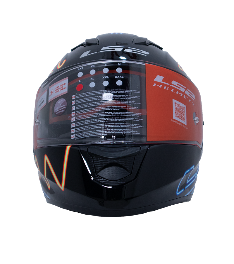 LS2 FF320 Stream Evo Neon Black Blue Fluro Orange Gloss Full Face Helmet -  Gear and Throttle House