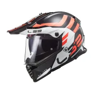 LS2 MX436 Pioneer Evo Adventurer Black White